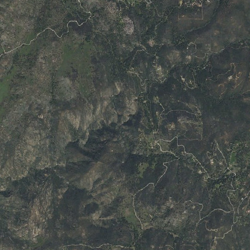 Aerial imagery of Sandy Creek, CA