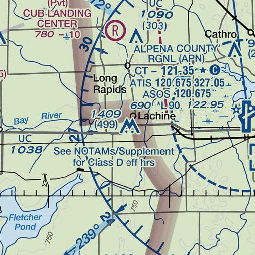 FAA VFR chart of Manning Hill Park, MI