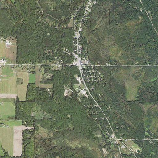 Aerial imagery of Sanborn School, MI