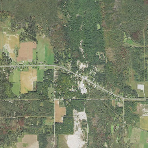 Aerial imagery of Herron Post Office, MI