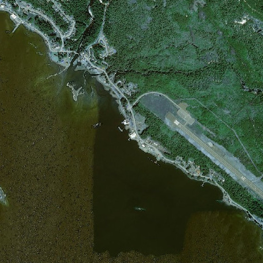 Aerial imagery of Kake Cannery, AK