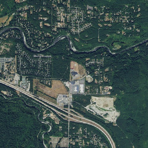 Aerial imagery of Twin Falls Middle School, WA