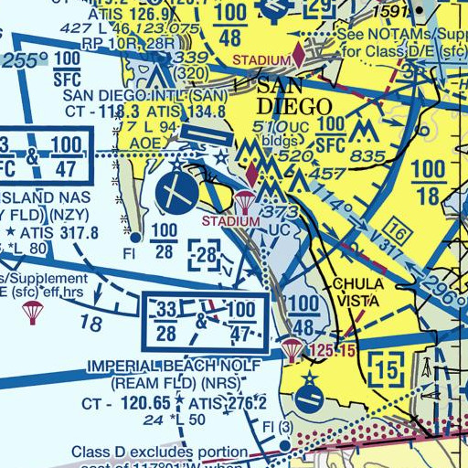 FAA VFR chart of Silver Strand, CA