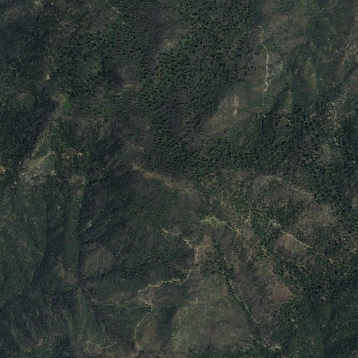 Aerial imagery of Solo Peak, CA