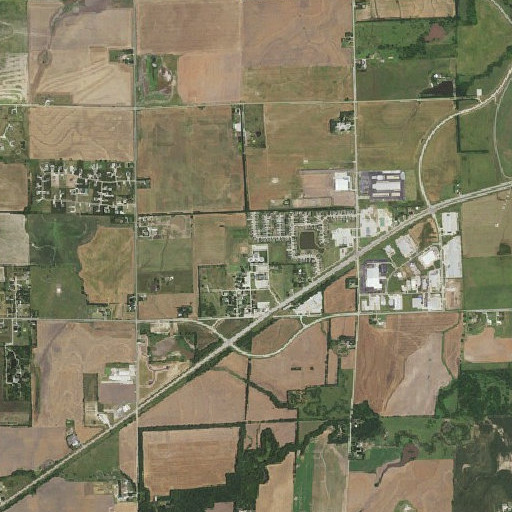 Aerial imagery of Saint Peter Catholic School, KS