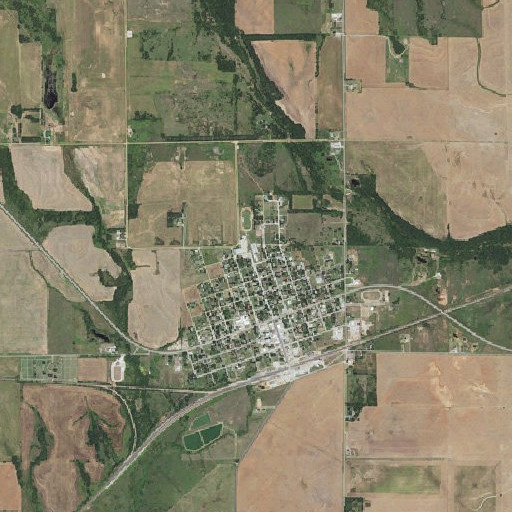Aerial imagery of Puls Elementary School, KS