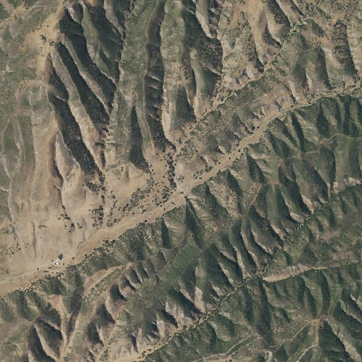 Aerial imagery of Splitrock Canyon, CA