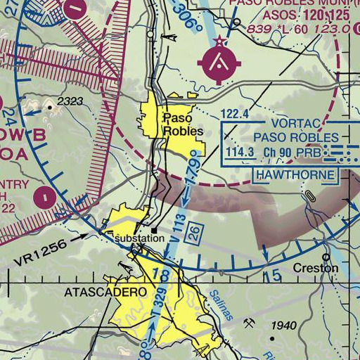 FAA VFR chart of Sulphur Spring, CA
