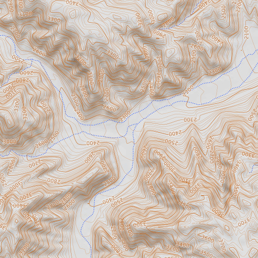 OpenTopoMap map of Washington Wash, CA