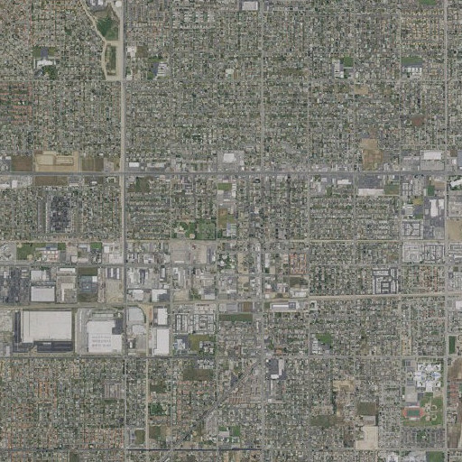 Aerial imagery of Watts School, CA