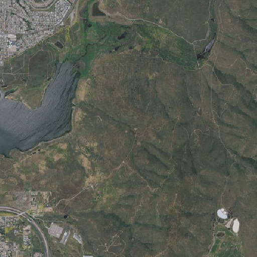 Aerial imagery of Willow Tree Dam, CA