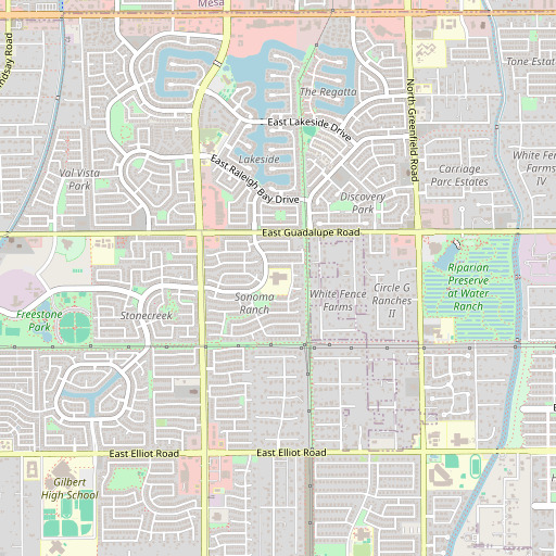 OpenStreetMap map of Sonoma Ranch Elementary School, AZ