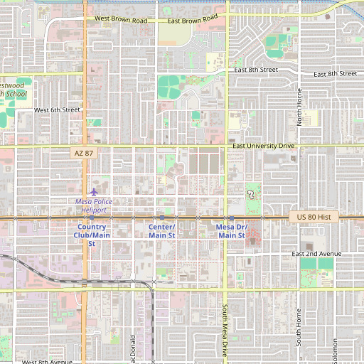 OpenStreetMap map of Pinnacle Virtual High School, AZ