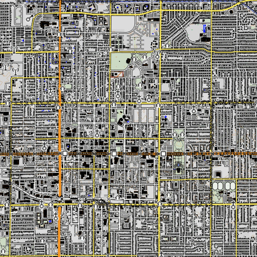 OpenTopoMap map of Pinnacle Virtual High School, AZ