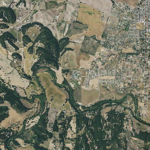 Aerial imagery of Vineyard Elementary School, CA