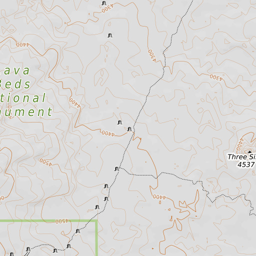 OpenTopoMap map of Captain Jacks Bridge, CA