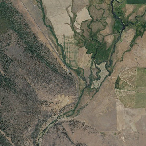 Aerial imagery of Pit River, CA