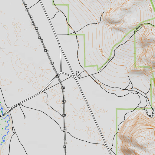 OpenTopoMap map of Mount Whitney, CA