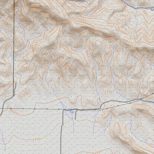 OpenTopoMap map of Aido Spring, CA
