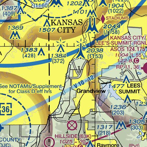 FAA VFR chart of Spofford Elementary School, MO