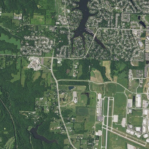 Aerial imagery of Hilltop School, MO