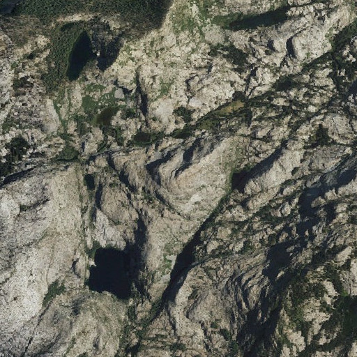 Aerial imagery of Andrews Peak, CA