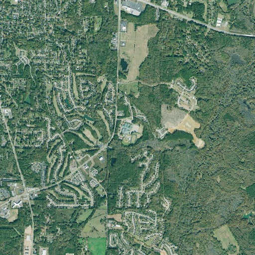 Aerial imagery of Eastside High School, GA