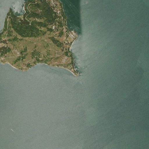Aerial imagery of Point Blunt, CA