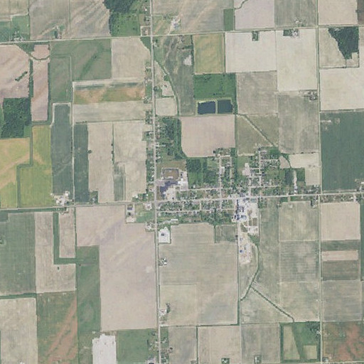 Aerial imagery of North Huron Elementary School, MI
