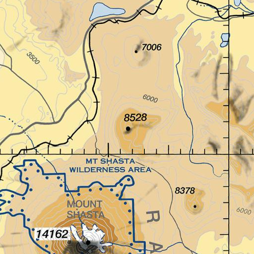 FAA VFR chart of The Whaleback, CA