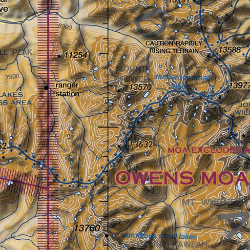 FAA VFR chart of Thunder Mountain, CA