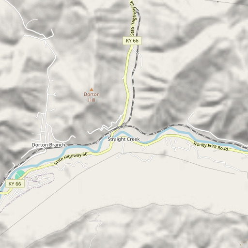OpenStreetMap map of Elliots Ford, KY