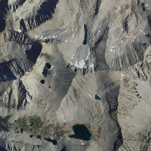Aerial imagery of Acrodectes Peak, CA