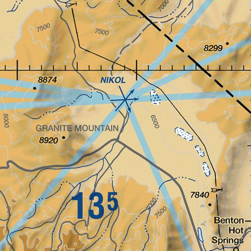FAA VFR chart of Adobe Creek, CA