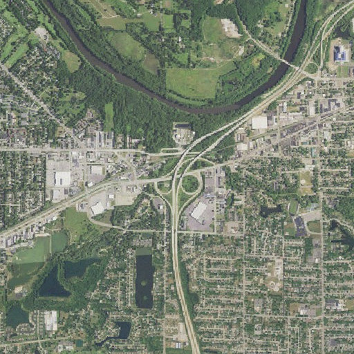Aerial imagery of Interchange 69, MI