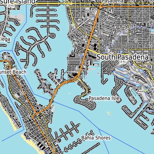 OpenTopoMap map of Barbara Gilberg Habitat, FL