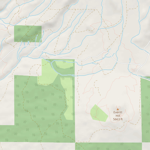 OpenStreetMap map of Bear Spring, CA