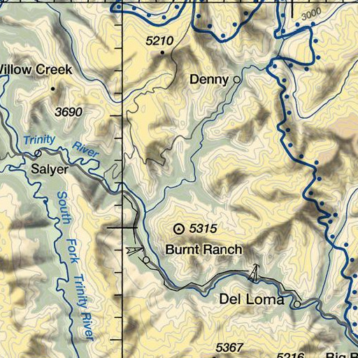 FAA VFR chart of Bell Creek, CA
