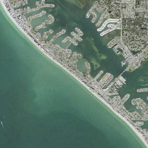 Aerial imagery of Moon Park, FL
