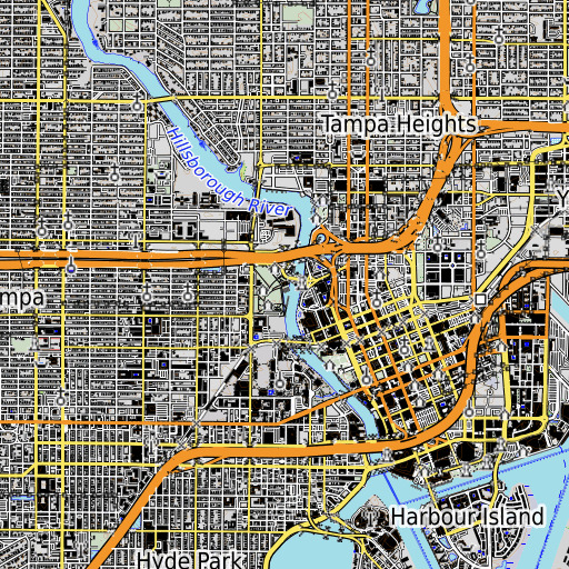 OpenTopoMap map of Blake Trail, FL