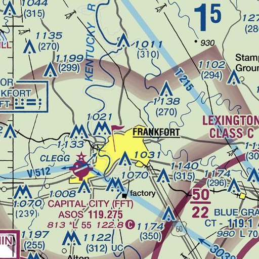 FAA VFR chart of Cove Spring (historical), KY