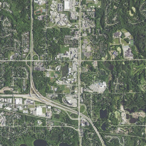 Aerial imagery of Miller Library, MI