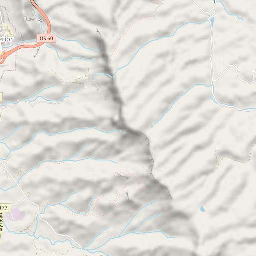 OpenStreetMap map of Apache Leap, AZ
