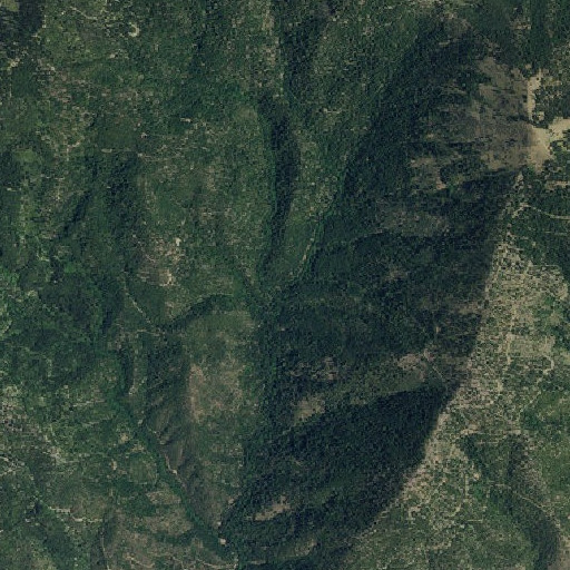 Aerial imagery of Blacks Gulch, CA