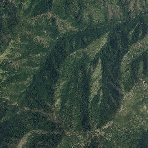 Aerial imagery of Boyer Mine, CA