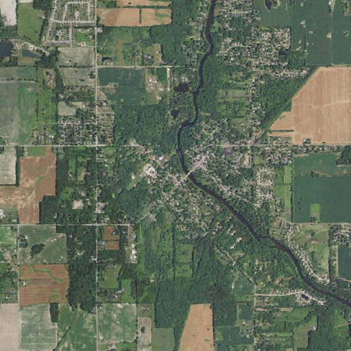 Aerial imagery of Dimondale Post Office, MI