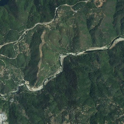 Aerial imagery of Browns Bar, CA