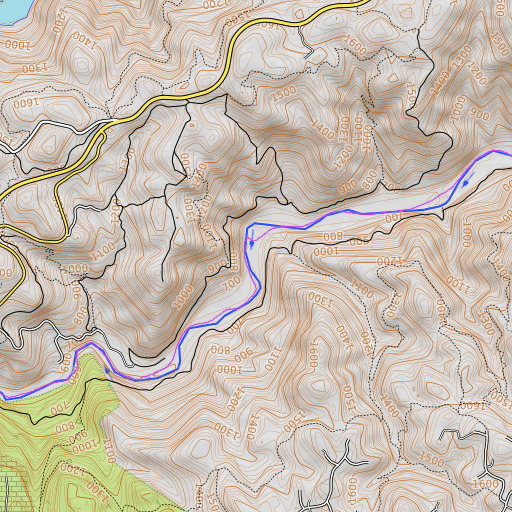 OpenTopoMap map of Browns Bar, CA