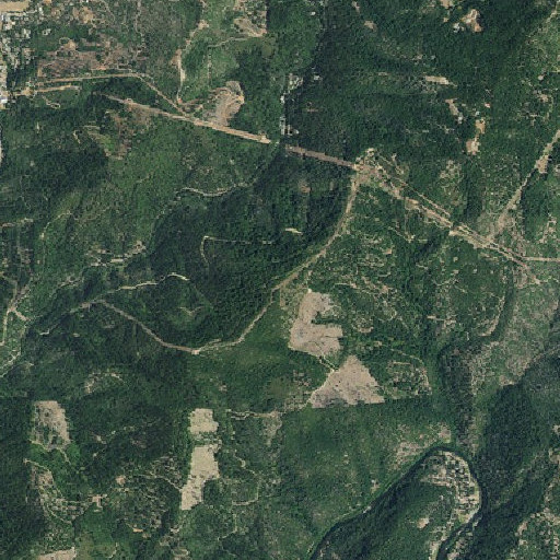 Aerial imagery of Browns Mountain, CA