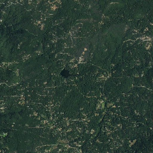 Aerial imagery of Brush Creek, CA